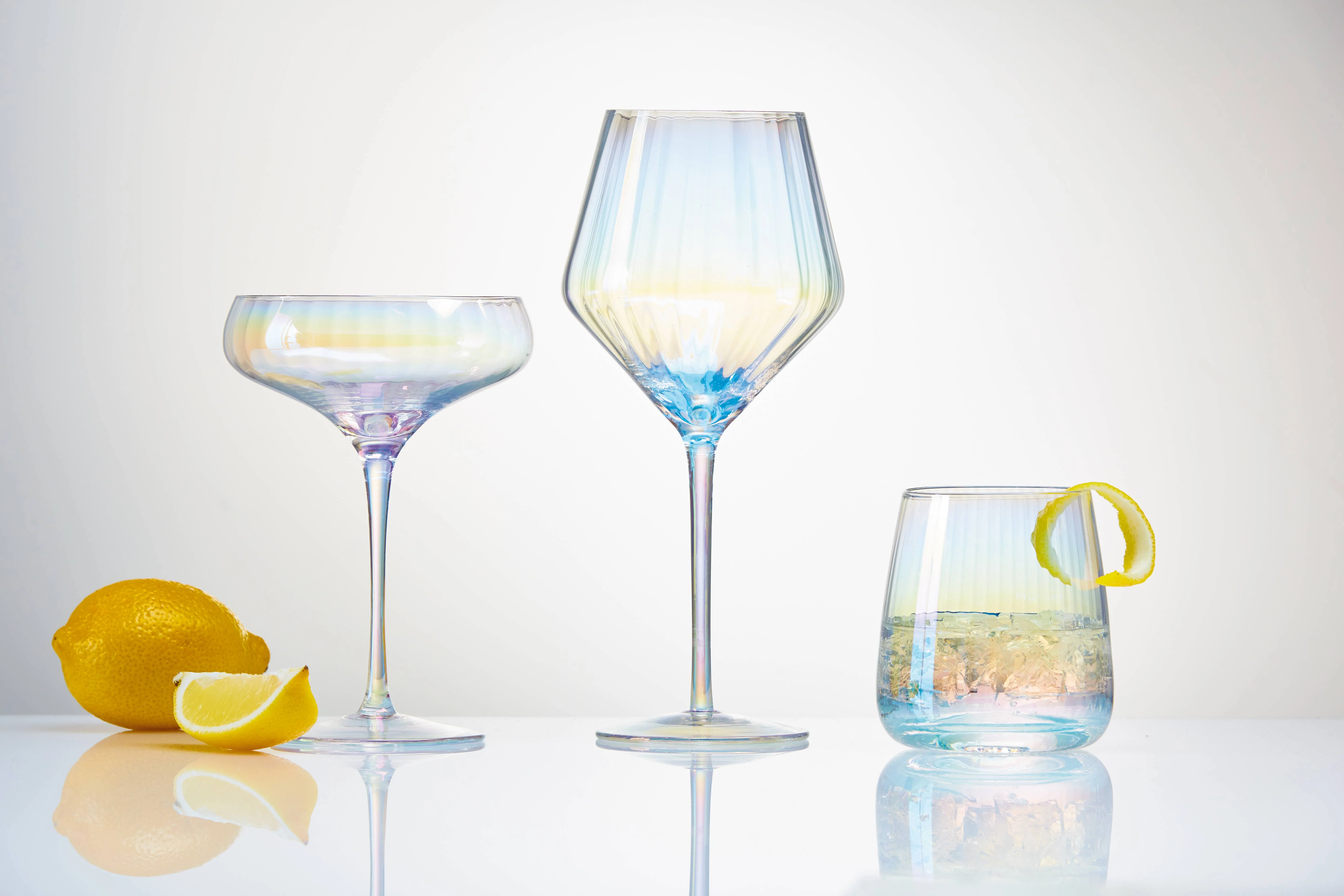 Chelsea Iridescent Optic Wine Glass - Image 2
