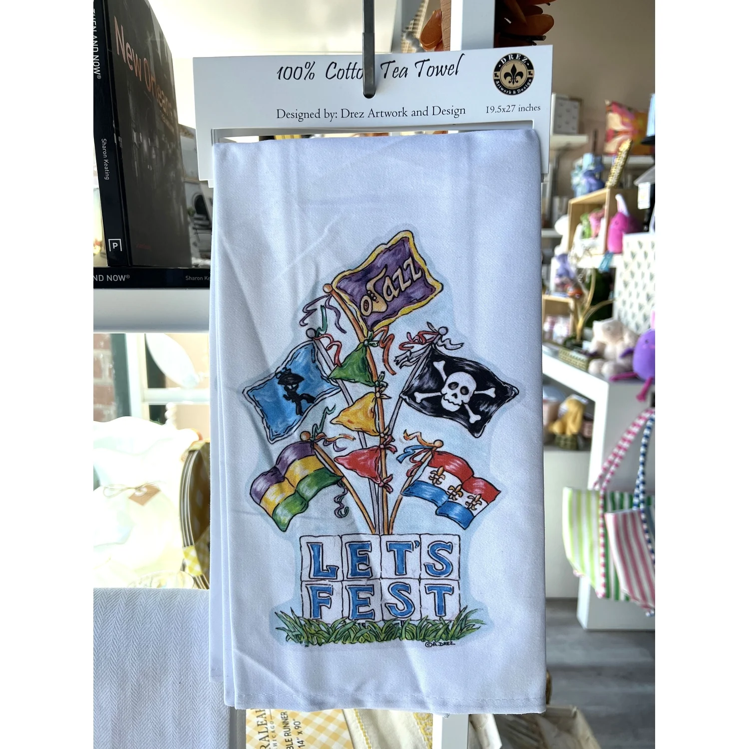 Let's Fest Tea Towel