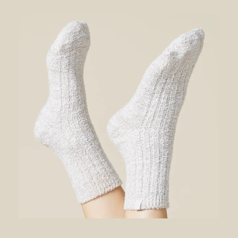 Marshmallow Crew Socks- Coco