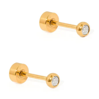 Screwback Stud - Cooper Clear